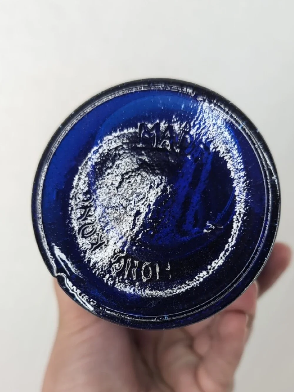 Cobalt Blue Mini Vintage (Base Only)-Style Oil Lamp